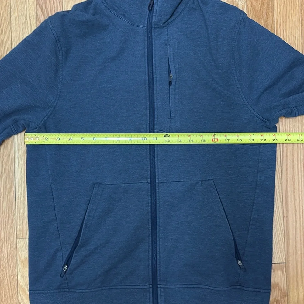 Lululemon Men’s City Sweat‎ Zip Blue Hoodie French Terry - size Large